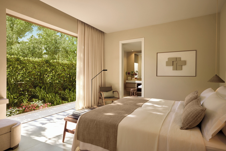 Tiara Holidays - Sani Club - two bedroom bungalow suite private pool beach front bedroom